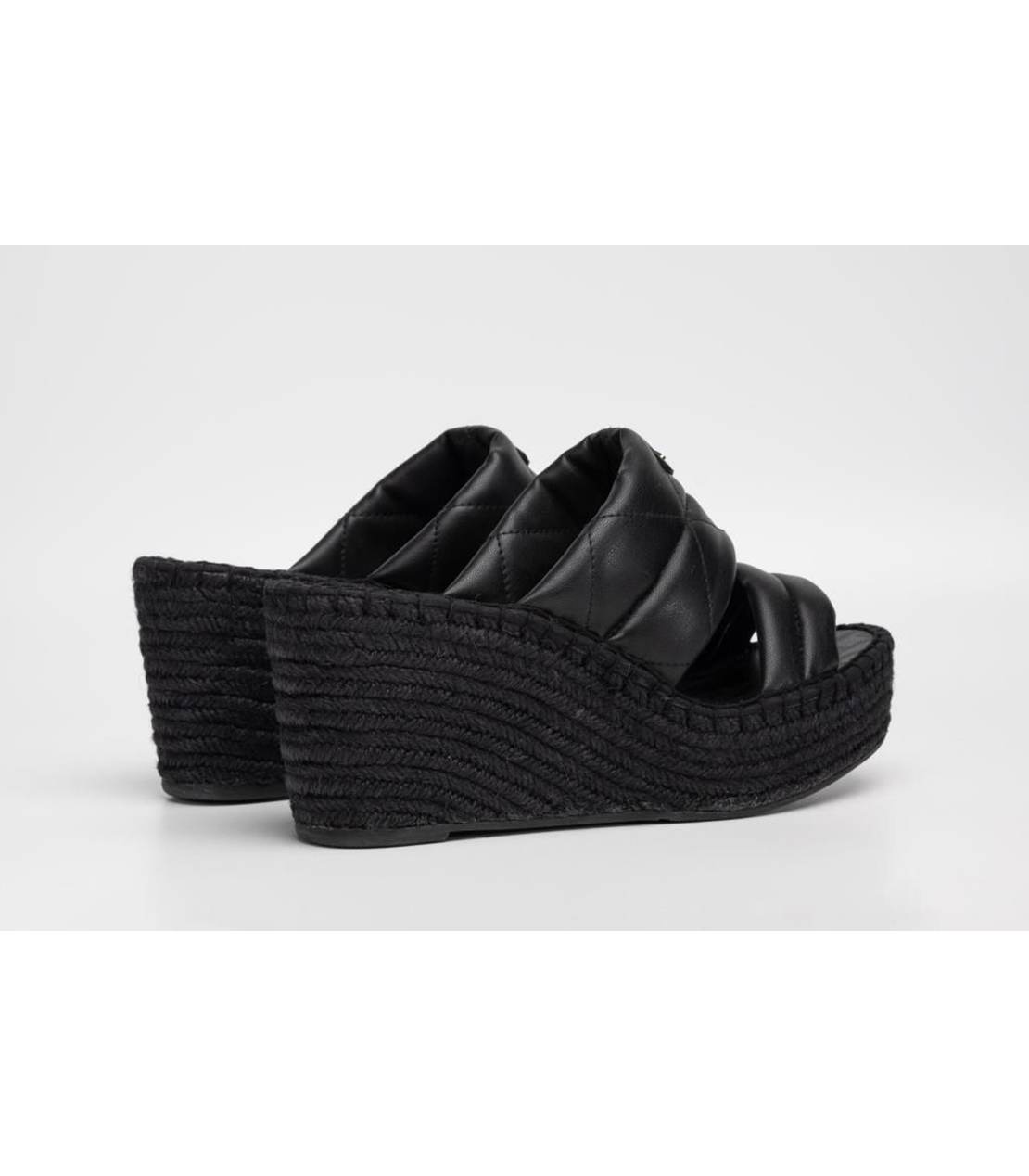 ウェッジヒールサンダル 詳細画像 ブラック 2